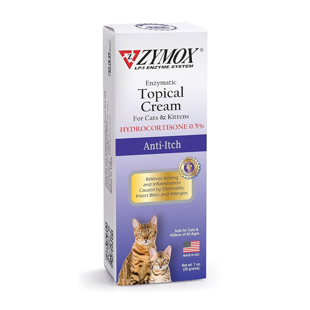 Zymox Topical Cream with 0.5% Hydrocortisone for Dogs and Cats, 1oz