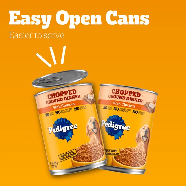 Pedigree chopped Ground dinner dog with chicken