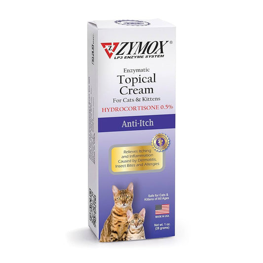 Zymox Topical Cream with 0.5% Hydrocortisone for Dogs and Cats, 1oz