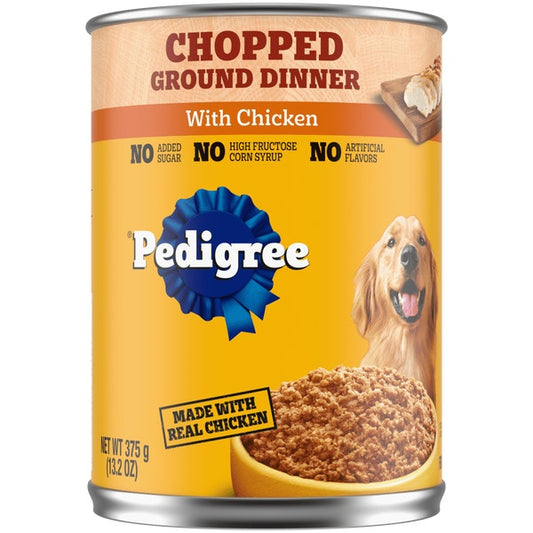 Pedigree chopped Ground dinner dog with chicken